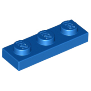 plaat 1x3 blue